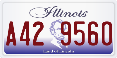 IL license plate A429560