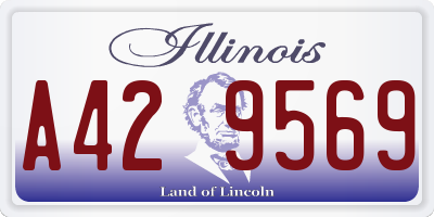 IL license plate A429569