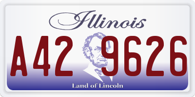IL license plate A429626