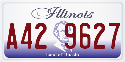 IL license plate A429627