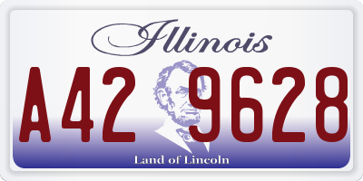 IL license plate A429628