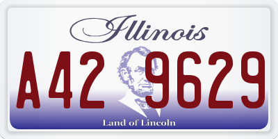 IL license plate A429629