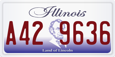 IL license plate A429636