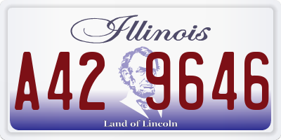 IL license plate A429646