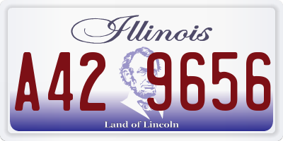 IL license plate A429656