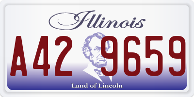 IL license plate A429659