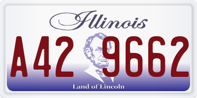 IL license plate A429662