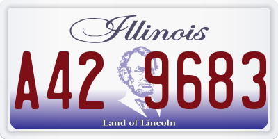 IL license plate A429683