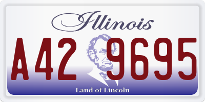 IL license plate A429695