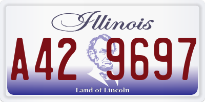IL license plate A429697
