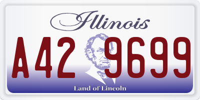 IL license plate A429699