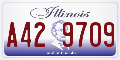 IL license plate A429709