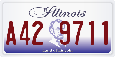 IL license plate A429711