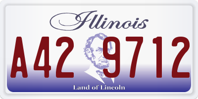 IL license plate A429712