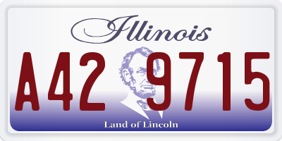 IL license plate A429715