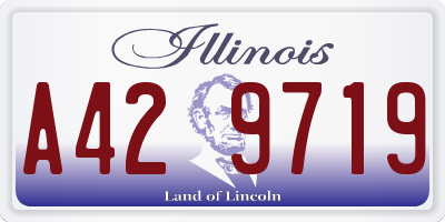 IL license plate A429719