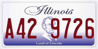 IL license plate A429726