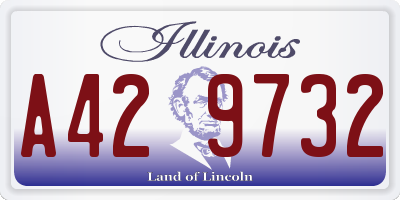 IL license plate A429732