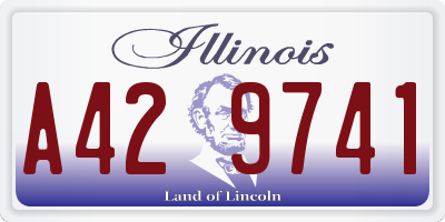 IL license plate A429741