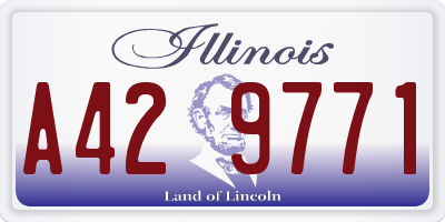 IL license plate A429771