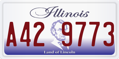 IL license plate A429773