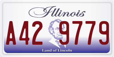IL license plate A429779