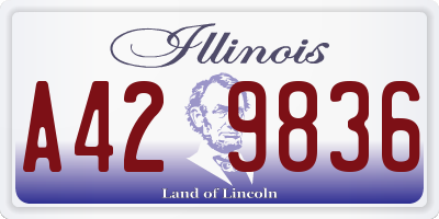 IL license plate A429836