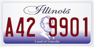 IL license plate A429901