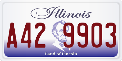 IL license plate A429903