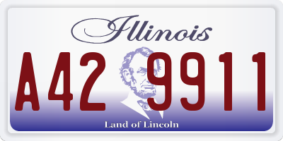 IL license plate A429911