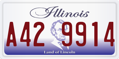 IL license plate A429914