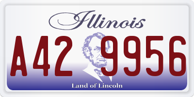 IL license plate A429956