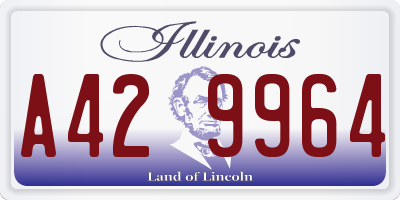 IL license plate A429964