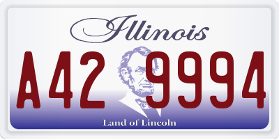 IL license plate A429994
