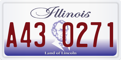 IL license plate A430271