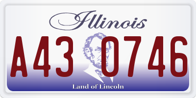 IL license plate A430746