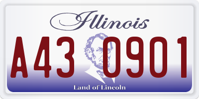 IL license plate A430901