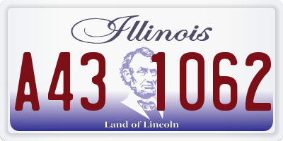 IL license plate A431062
