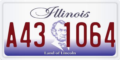 IL license plate A431064