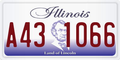 IL license plate A431066
