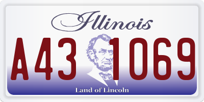 IL license plate A431069