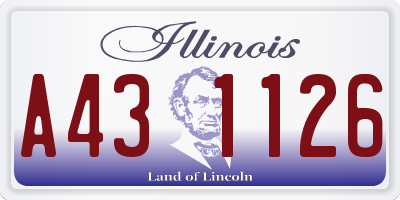 IL license plate A431126
