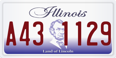 IL license plate A431129