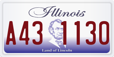 IL license plate A431130