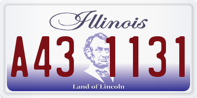 IL license plate A431131