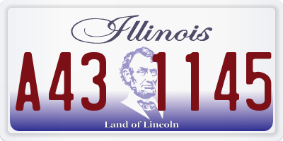 IL license plate A431145