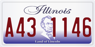 IL license plate A431146