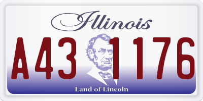 IL license plate A431176