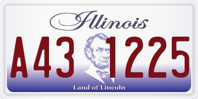IL license plate A431225