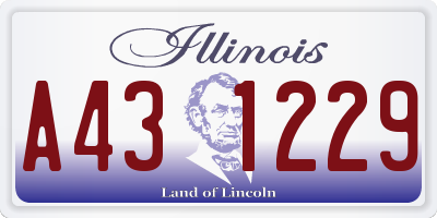 IL license plate A431229